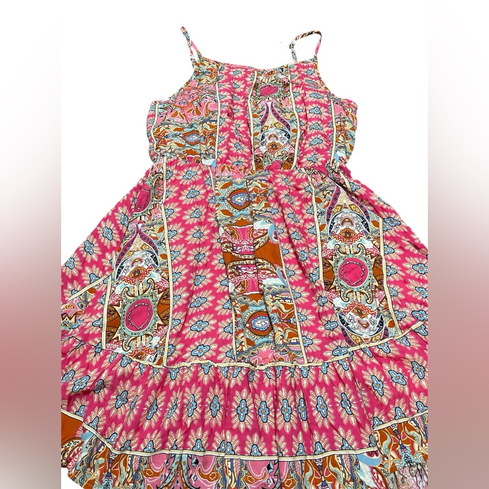 Pretty Garden Women’s Spaghetti Multi Color Dress